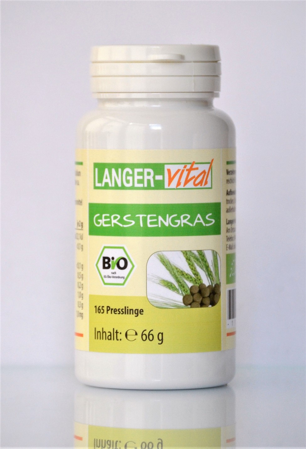 Gerstengras Bio, 165 Presslinge