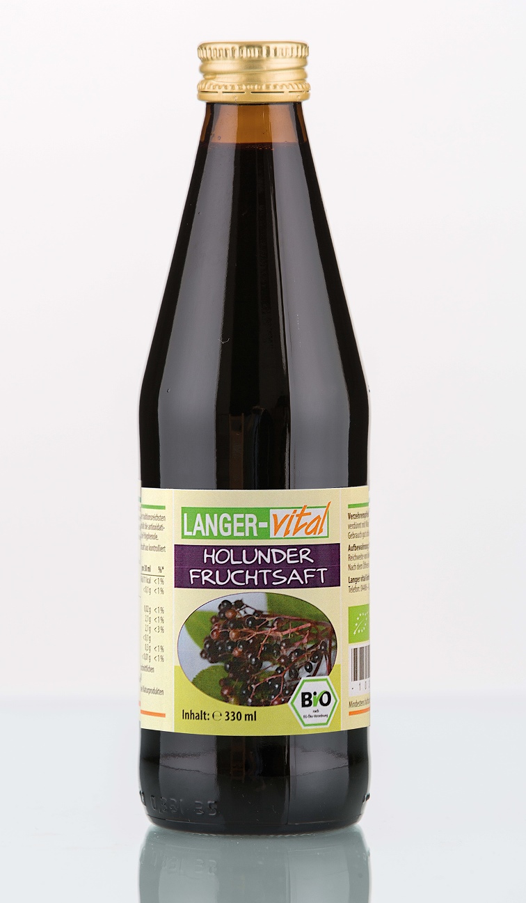 Holunder Fruchtsaft Bio, 330 ml