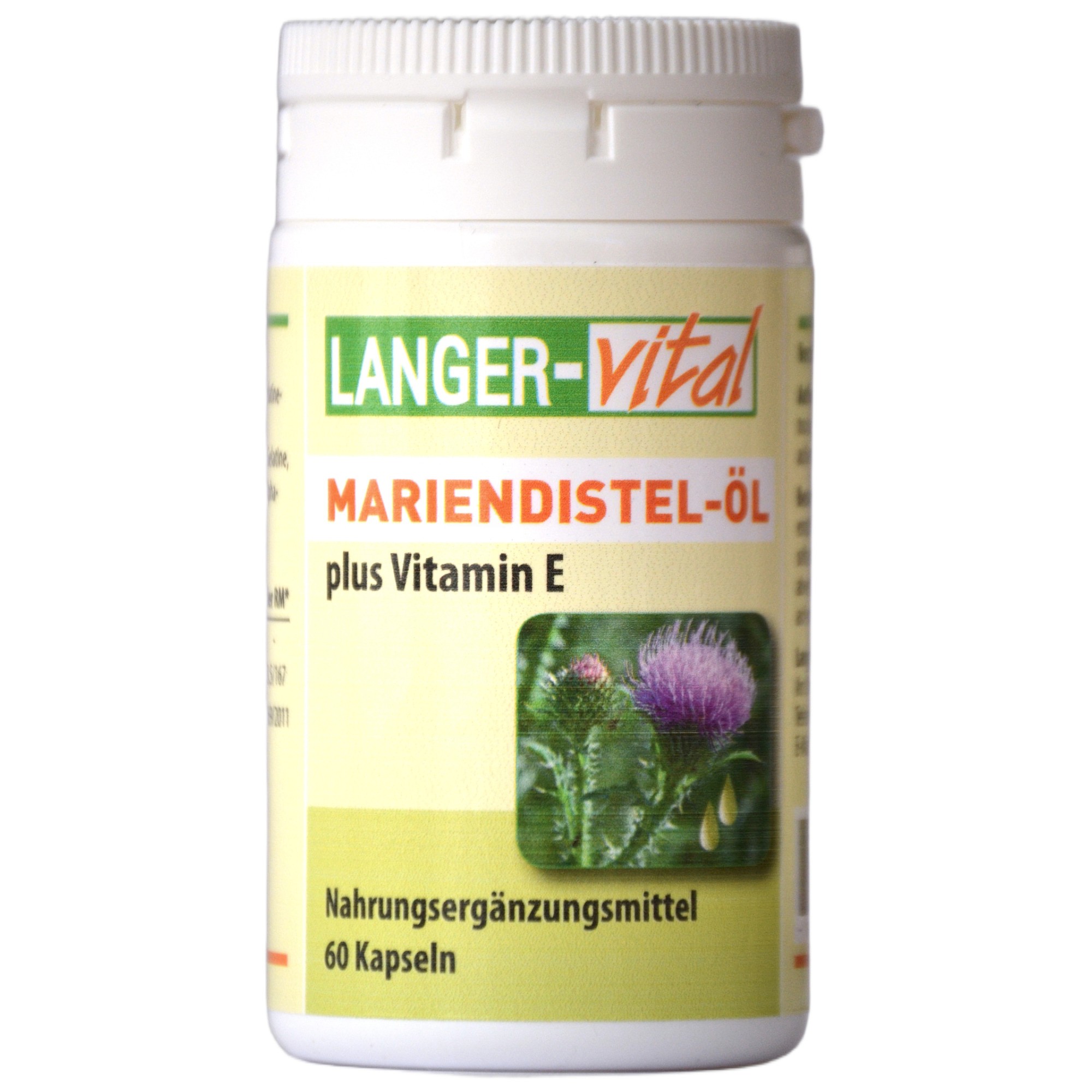 Mariendistelöl plus Vitamin E, 60 Kapseln