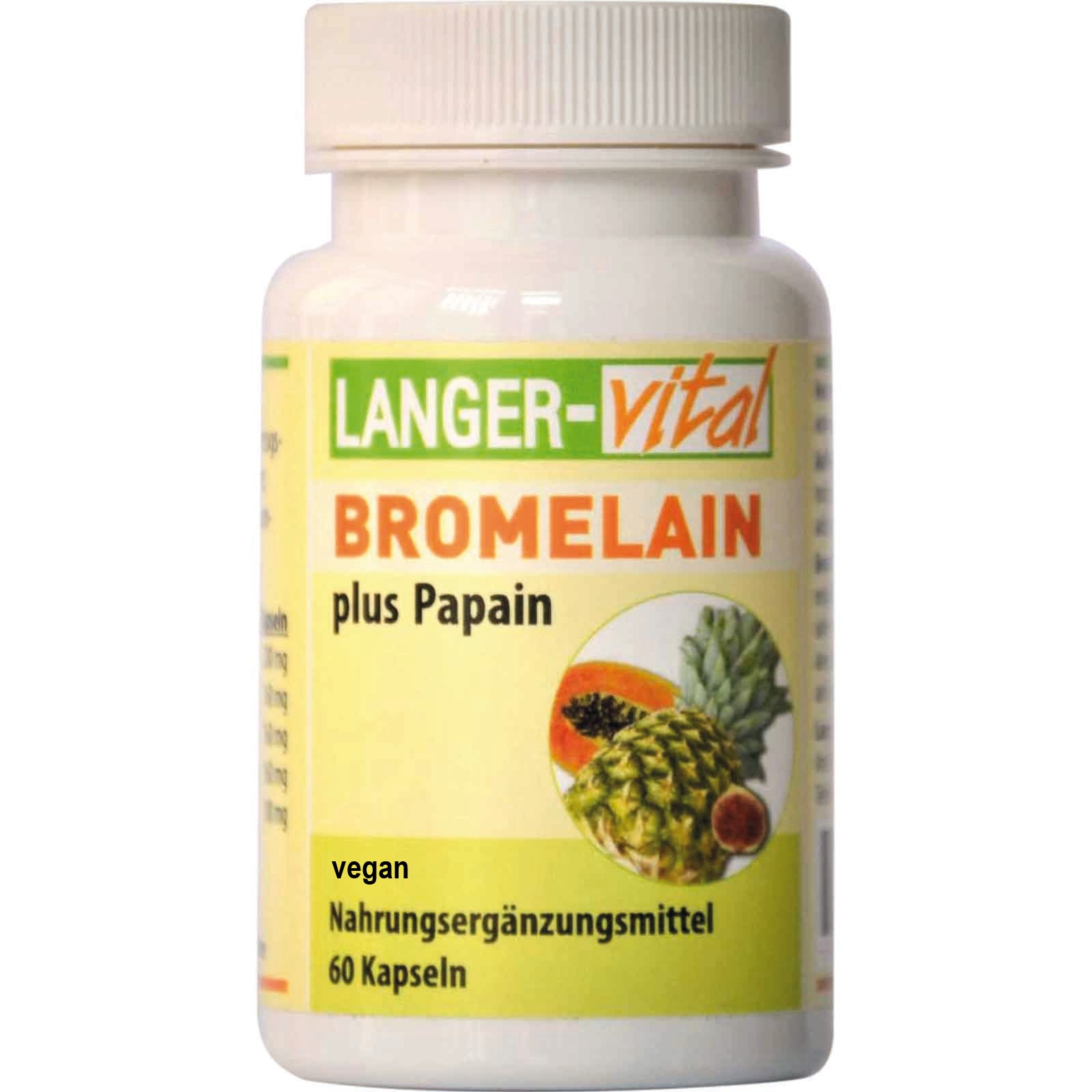 Bromelain plus Papain, 60 Kapseln