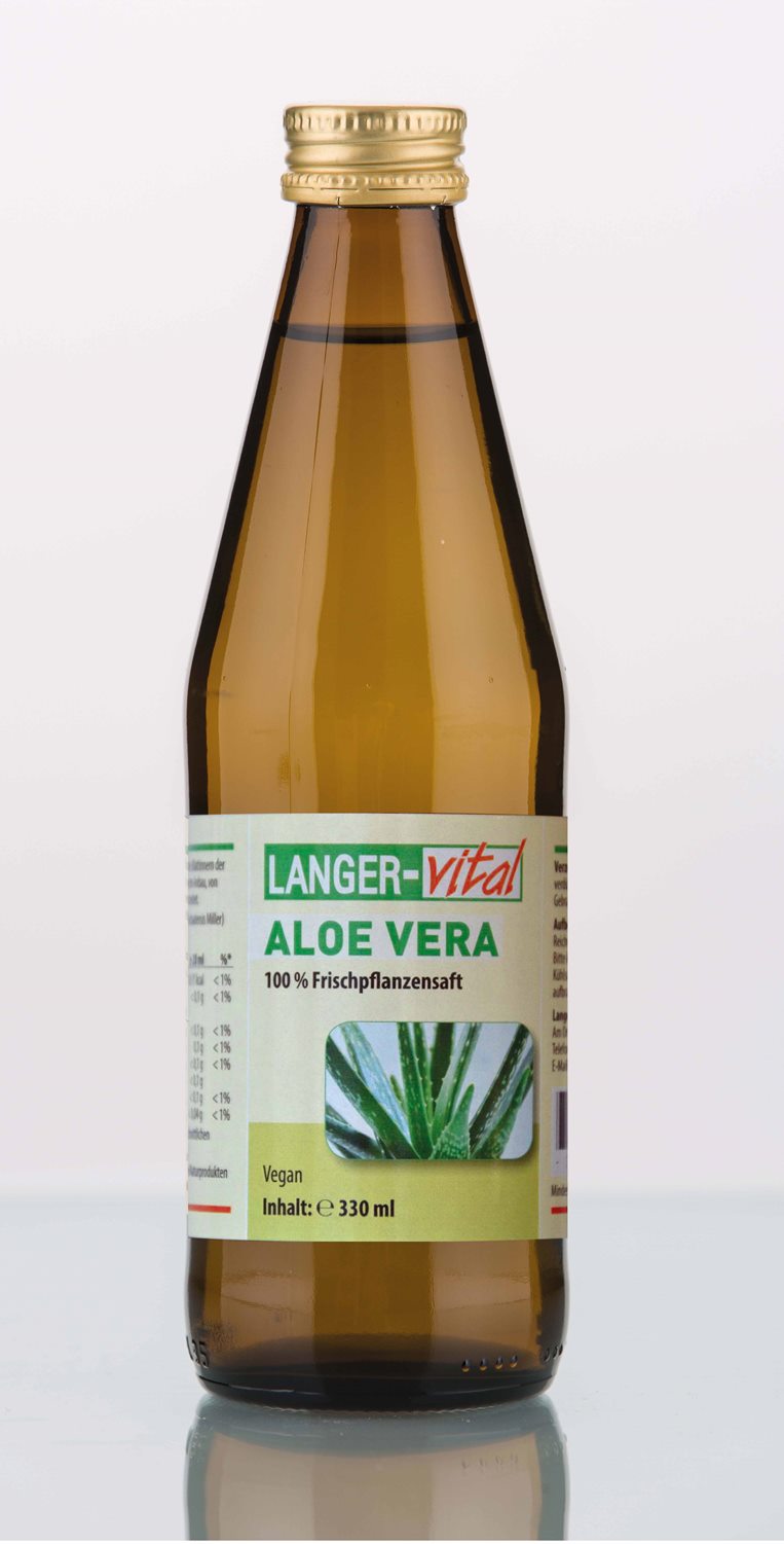 Aloe Vera 100 % Frischpflanzensaft, 330 ml