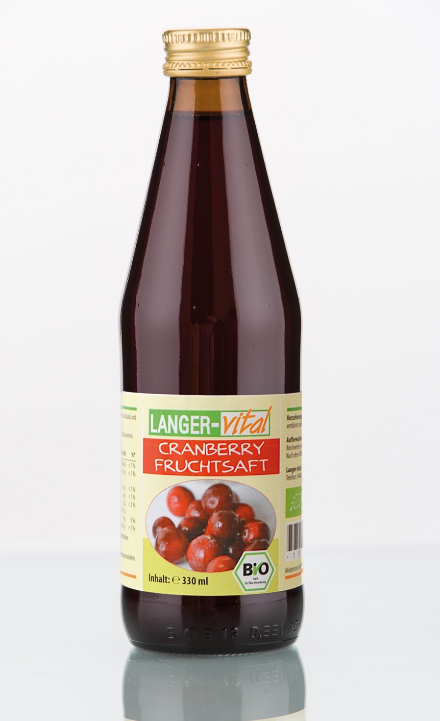 Cranberry Fruchtsaft Bio, 330 ml