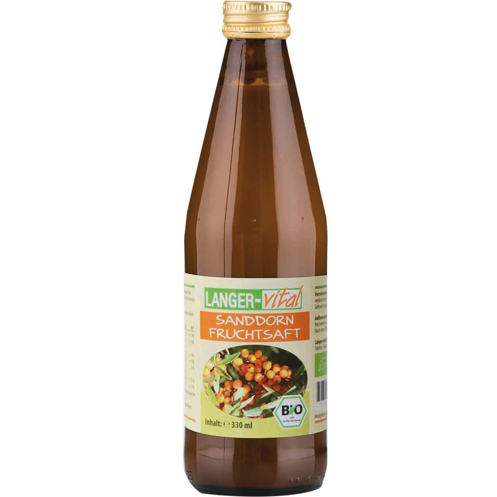 Sanddorn Fruchtsaft Bio, 330 ml