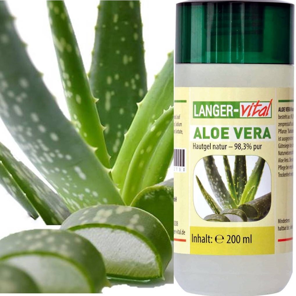 Aloe Vera Hautgel natur - 98,3% pur, 200 ml