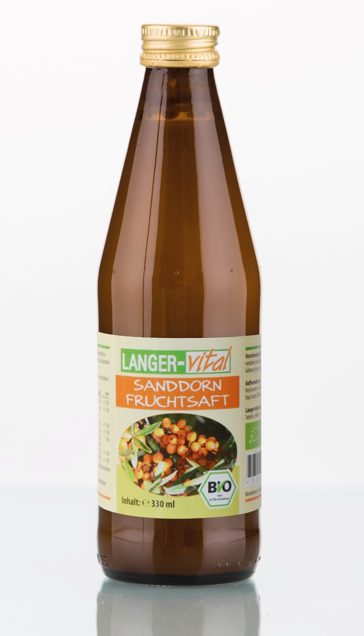 Sanddorn Fruchtsaft Bio, 330 ml