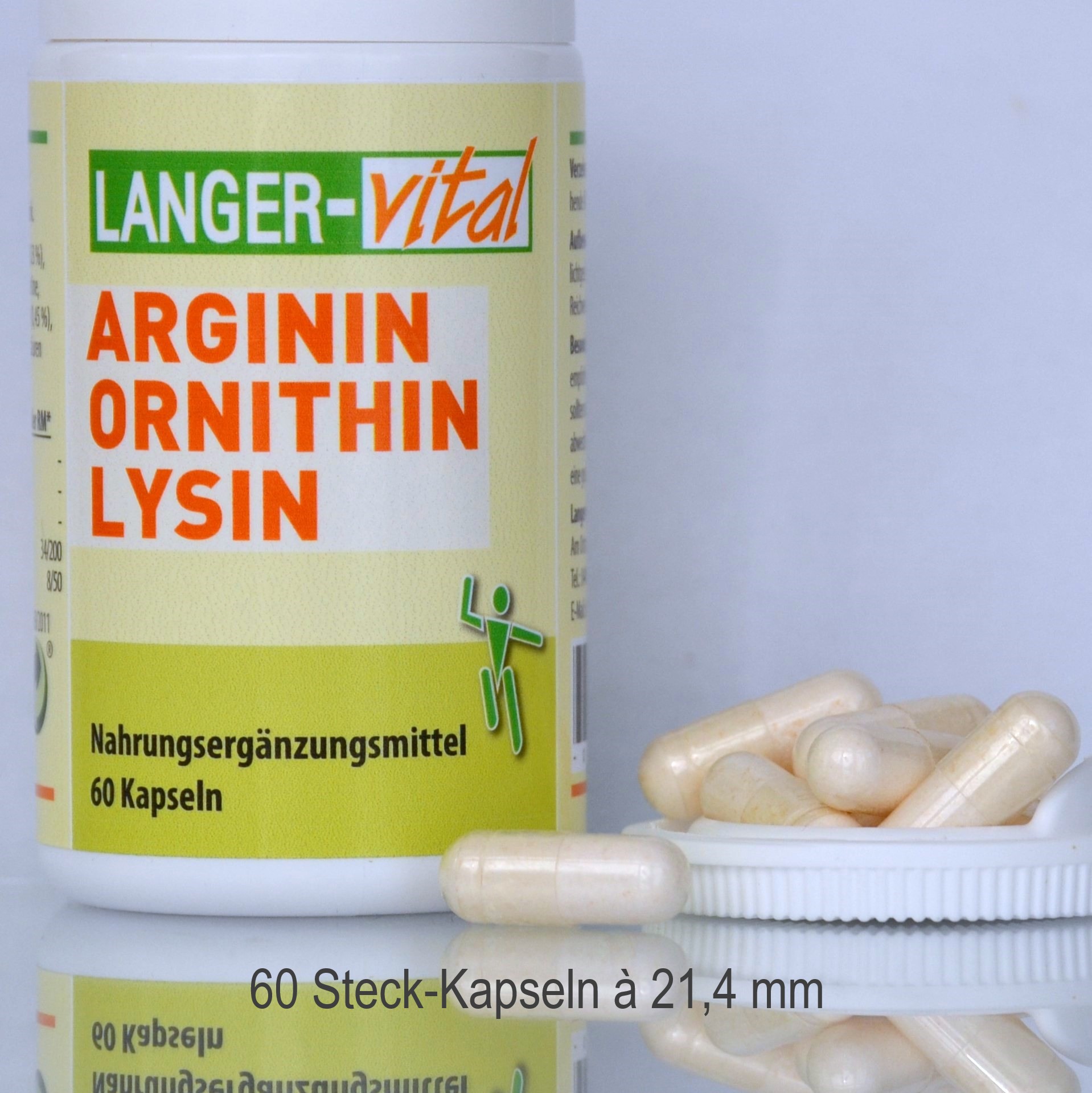 Arginin Ornithin Lysin, 60 Steck-Kapseln