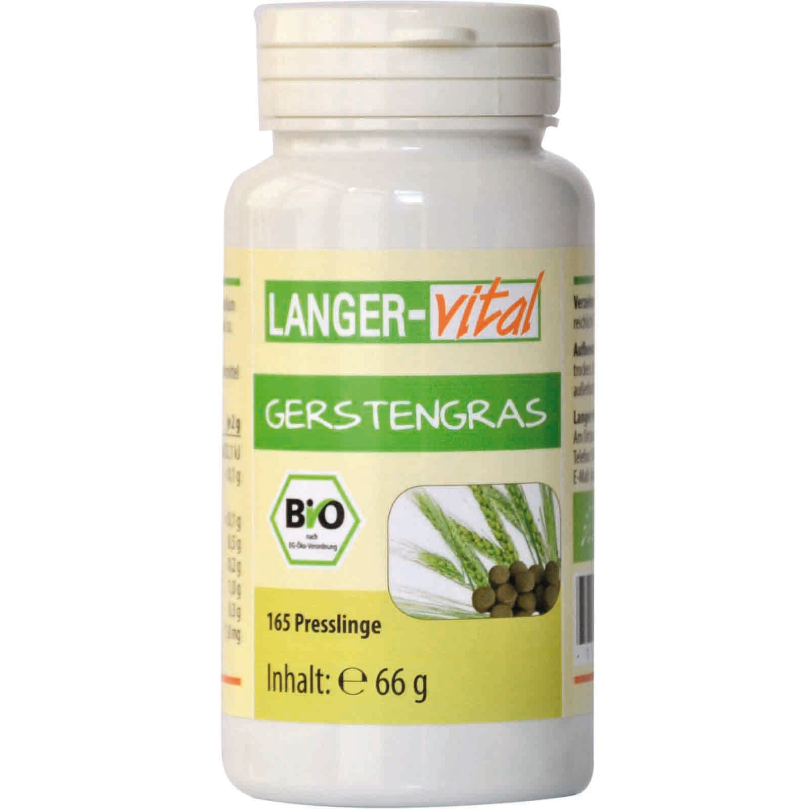 Gerstengras Bio, 165 Presslinge
