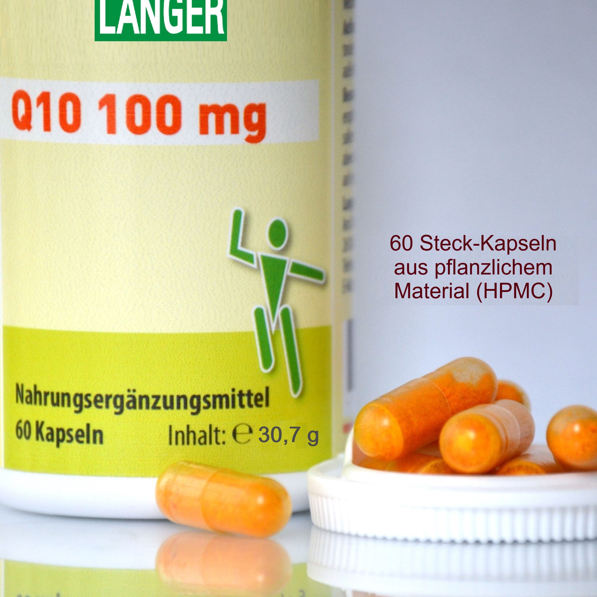 Q10 100 mg Coenzym, 60 Kapseln