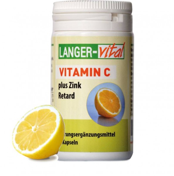 Vitamin C + Zink, 60 Langzeit-Kapseln