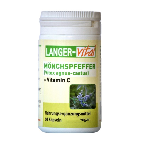 Mönchspfeffer (Vitex agnus-castus) + Vitamin C, 60 Kapseln