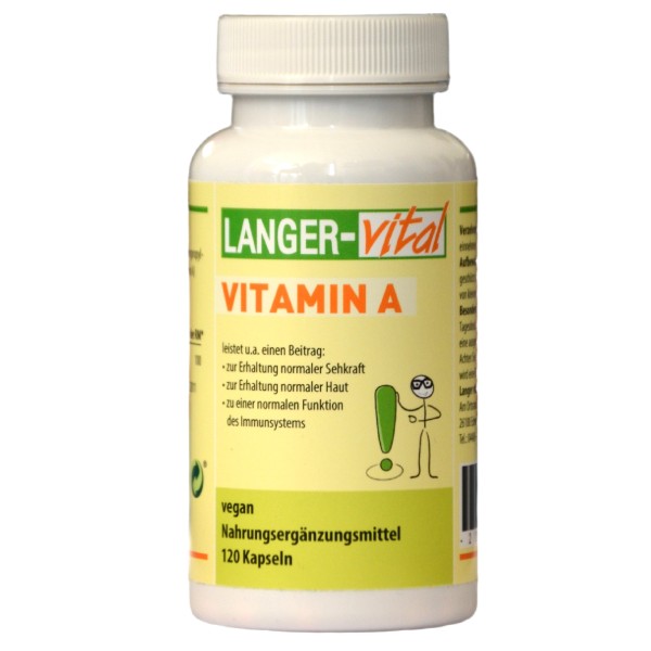 Vitamin A vegan, 120 Kapseln