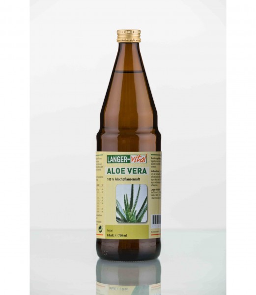 Aloe Vera 100 % Frischpflanzensaft, 750 ml