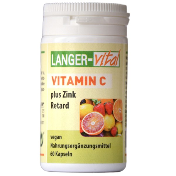 Vitamin C + Zink, 60 Langzeit-Kapseln